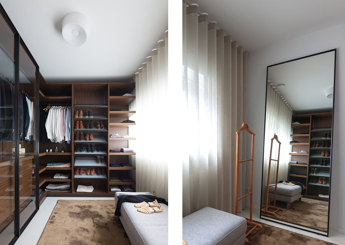 RDD Portfolio foto_Italiaans design kleedkamer_Porro kast en spiegel