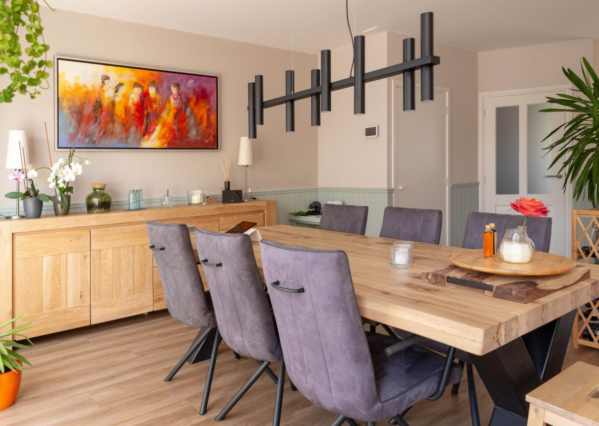 Na foto eetkamer 1 / After image dining room 1